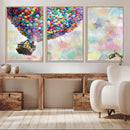 Up Pixar Poster, Look Up Pixar Wall Art, Up Pixar Canvas,
