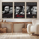 Thinker Quintet Canvas Wall Art – Martin, Obama, Malcolm X,