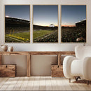 Oregon Ducks Football Team Print - Eugene Autzen Stadium