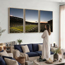 Oregon Ducks Football Team Print - Eugene Autzen Stadium