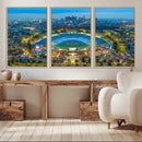 Los Angeles Dodgers Wall Art Canvas, Dodger Stadium Wall Art