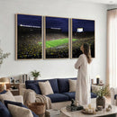 Michigan Wolverines Football Canvas Wall Decor, Football