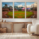 St. Louis Cardinals Baseball Team Print - Busch Stadium Wall