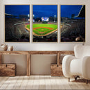 Truist Park Night Game Canvas Art - Atlanta Braves Stadium
