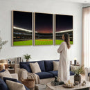 Yankee Stadium Night Game Triple Canvas, Yankee Stadium
