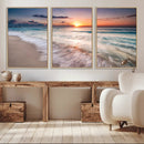 Sunset Beach Wall Art – Soothing Coastal Landscape, Ready to by MyGreatCanvas | Canvas Wall Art Prints | Photo Prints & Wall Decor