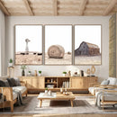 Rustic Farmhouse Wall Art Set of 3 – Country Barn and Wheat by MyGreatCanvas | Canvas Wall Art Prints | Photo Prints & Wall Decor