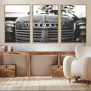 Vintage Farmall Tractor Wall Art Canvas Print, Rustic