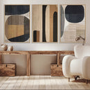 Abstract Minimalist Canvas Wall Art - Neutral Geometric
