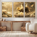 Golden Buddha Wall Art | Yoga Room Decor and Meditation Room by MyGreatCanvas | Canvas Wall Art Prints | Photo Prints & Wall Decor