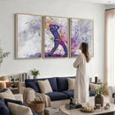 Watercolor Golf Swing Wall Art Canvas Print | Vibrant