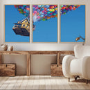 Carl Fredricksen, Up Movie Wall Art, Balloons Wall Art, Air