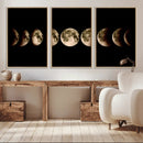 Phases of the Moon Wall Art | Canvas Print for Modern Wall by MyGreatCanvas | Canvas Wall Art Prints | Photo Prints & Wall Decor