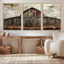 Rustic Barn Wall Art | Farmhouse Wall Decor Canvas Print |