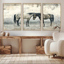 Chines Style Majestic Horses Wall Art | Ready to Hang and