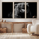 Bear Canvas Print | Wildlife Wall Art for Cabin Decor |