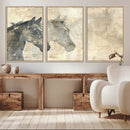 Abstract Horse Canvas Print | Modern Farmhouse Wall Art |