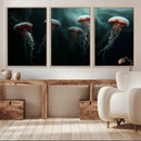 Abstract Jellyfish Wall Art Canvas Print