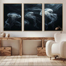 Jellyfish Wall Art Canvas Print, Elegant Wall Decor