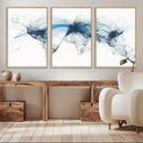 Flight Route Map Wall Art Canvas Print, Abstract Air Traffic