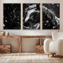 Winter Horse Wall Art | Black and White Horse Print | Ready by MyGreatCanvas | Canvas Wall Art Prints | Photo Prints & Wall Decor