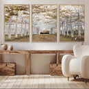 Forest Grove Wall Art | Serene Pathway Canvas Print | Ready