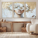 Golden Petal Wall Art - Canvas Print Flower Head Woman by MyGreatCanvas | Canvas Wall Art Prints | Photo Prints & Wall Decor