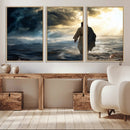 Jesus Walking Water Wall Art – Inspirational Christian