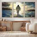 Jesus Walking on Water Wall Art | Canvas Print | Ready to