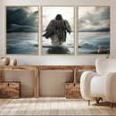 Jesus Walking on Water Wall Art | Canvas Print | Ready to