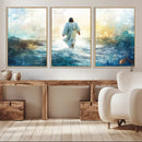 Watercolor Jesus Walking on Water Canvas Print, Christian by MyGreatCanvas | Canvas Wall Art Prints | Photo Prints & Wall Decor