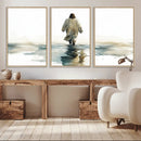 Abstract Jesus Wall Art Canvas Print, Christian Wall Art,