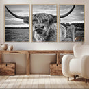 Scottish Highland Cow Canvas Wall Art Farmhouse Decor, by MyGreatCanvas | Canvas Wall Art Prints | Photo Prints & Wall Decor