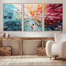 Radiant Bloom Abstract Floral Wall Art Canvas Print - by MyGreatCanvas | Canvas Wall Art Prints | Photo Prints & Wall Decor