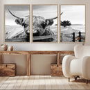 Scottish Highland Cow Wall Art | Rustic Farmhouse Décor |