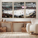Lausanne Arena Ice Hockey Stadium Wall Art Canvas Print,