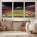 Wisconsin Badgers Football Team Print Canvas- Madison Camp