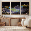 Duke University Blue Devils Football Print Canvas - Durham