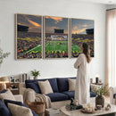 University of Michigan Wolverines Print Canvas, Football