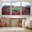 Cincinnati Bearcats Football Team Print - Nippert Stadium Wall Art Canvas Print