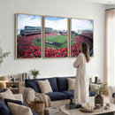 Cincinnati Bearcats Football Team Print - Nippert Stadium Wall Art Canvas Print