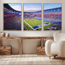 Buffalo Bills Football Team Print Canvas - Buffalo Highmark by MyGreatCanvas | Canvas Wall Art Prints | Photo Prints & Wall Decor