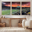 Eugene Autzen Stadium Canvas Wall Art Print – Sunset Over