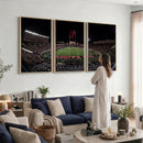 Framed Texas Tech Red Raiders Stadium Canvas, Texas Tech Red