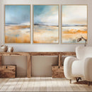Abstract Landscape Wall Art Canvas Print - Warm Tones of