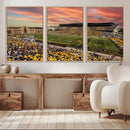 University of Wyoming Cowboys Football Team Print - Laramie by MyGreatCanvas | Canvas Wall Art Prints | Photo Prints & Wall Decor