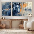 Abstract Blue Horse Wall Art Print Canvas | Horse Wall Art by MyGreatCanvas | Canvas Wall Art Prints | Photo Prints & Wall Decor