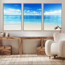 Beach Scene Canvas Wall Art Print – Tranquil Ocean Horizon by MyGreatCanvas | Canvas Wall Art Prints | Photo Prints & Wall Decor
