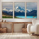 Mount Cook and Lake Pukaki Canvas Wall Art Print – Majestic by MyGreatCanvas | Canvas Wall Art Prints | Photo Prints & Wall Decor