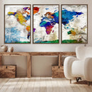 World Map Canvas Print – Framed Travel Map Wall Art for by MyGreatCanvas | Canvas Wall Art Prints | Photo Prints & Wall Decor